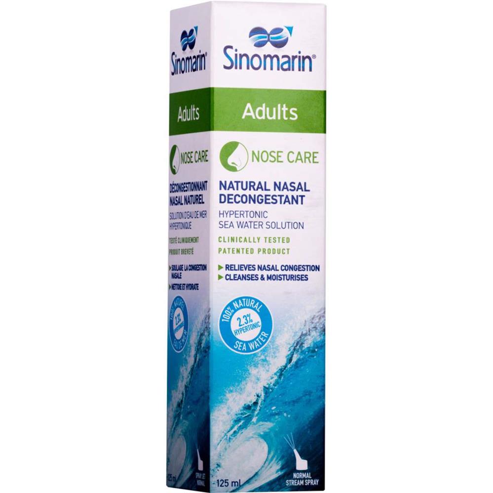 Sinomarin Adult Natural Nasal Decongestant Spray 125ml