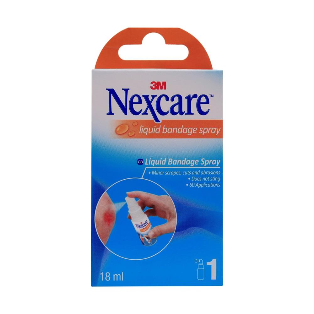 Back Image for 3M Nexcare Liquid Bandage Spray 18ml