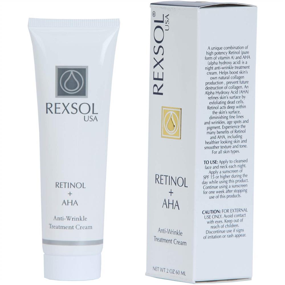 Back Image for Rexsol Retinol+AHA Anti-Wrinkle Treatment Cream 60ml