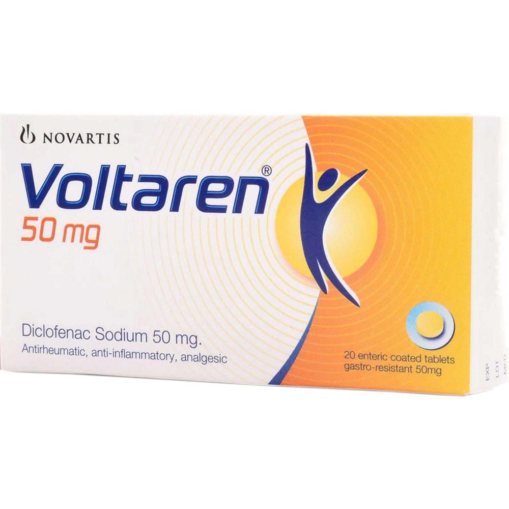 Voltaren 50mg Diclofenac Tablets For Pain Relief, Pack of 20's