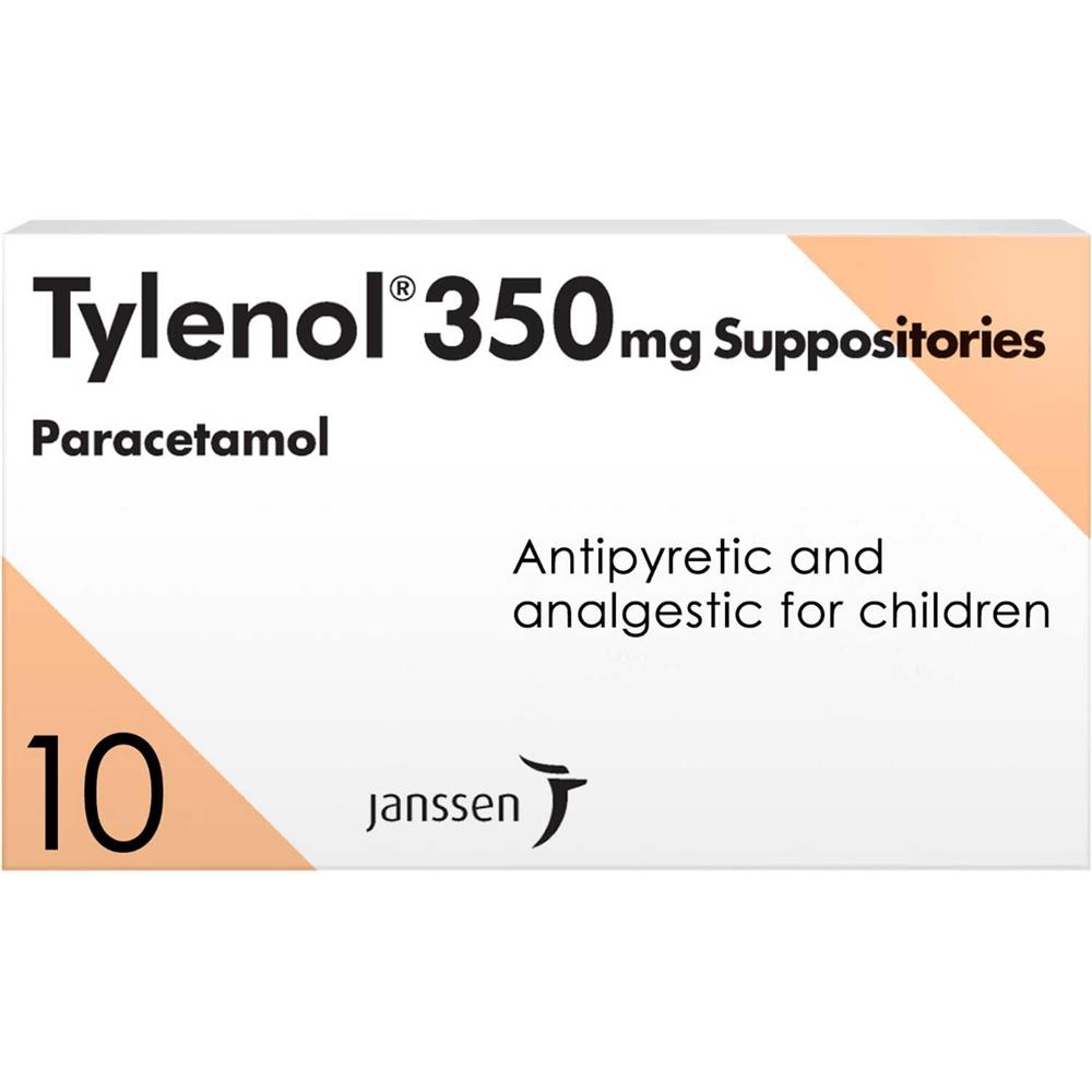 Tylenol Suppository 350mg 10's