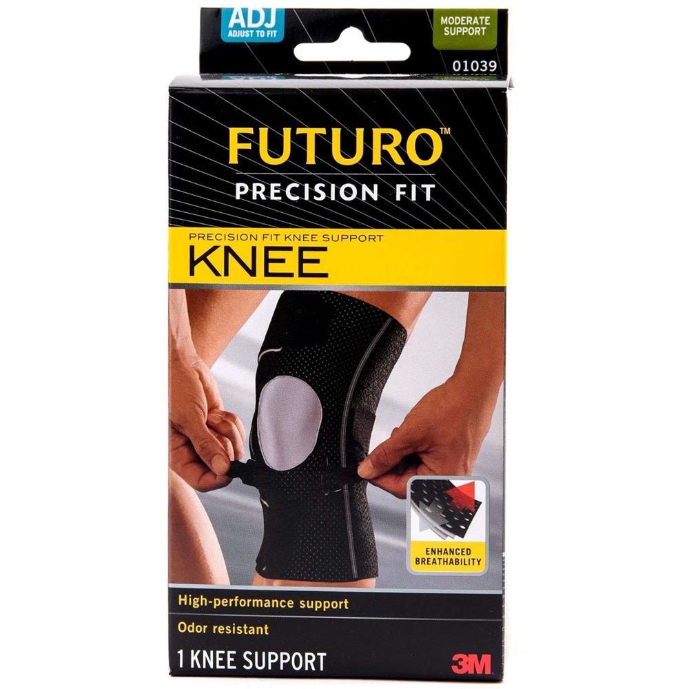 Back Image for 3M Futuro Precision Fit Knee Support Adjustable Black