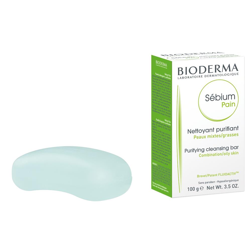 Back Image for Bioderma Sebium Pain Purifying Cleansing Bar Soap 100g