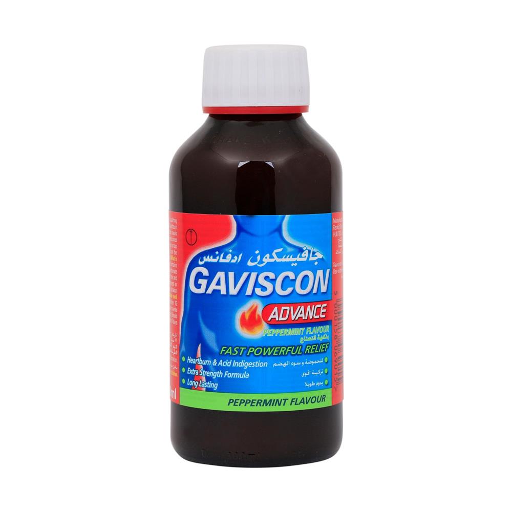 Back Image for Gaviscon Advance Peppermint Liquid 300ml