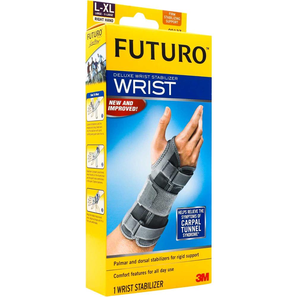Back Image for 3M Futuro Deluxe Wrist Stabilizer Right Hand Large-Extra Large