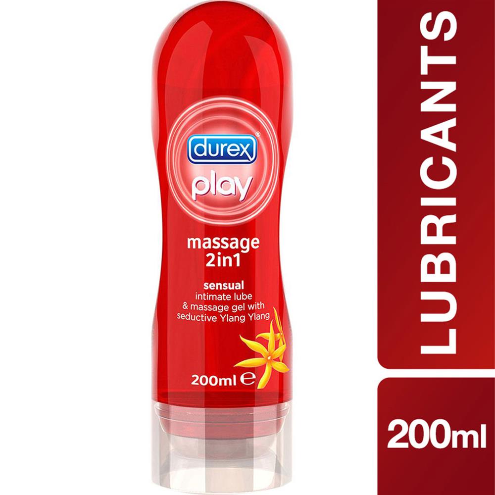 Back Image for Durex Play Massage 2In1 Sensual Intimate Lube & Gel 200ml