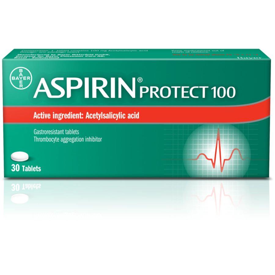 Product Image for Aspirin Protect Tablets with 100 mg Acetylsalicylic Acid to Prevent Heart Attacks