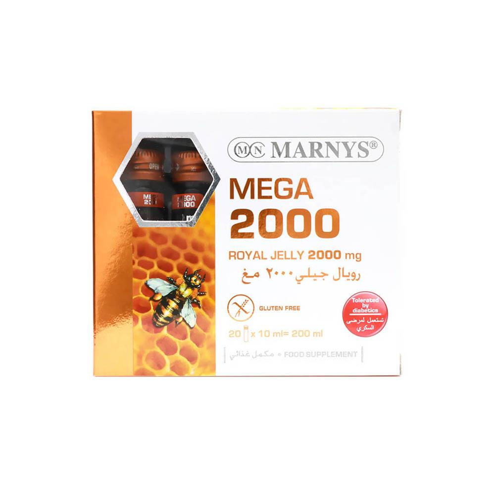 Back Image for Marnys Mega 2000 Royal Jelly Vials 20's