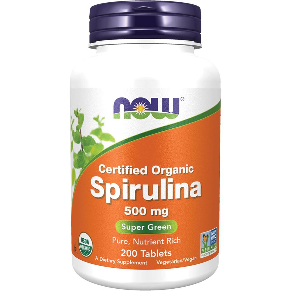 Product Image for Now Certified Organic Spirulina Tablets 200's