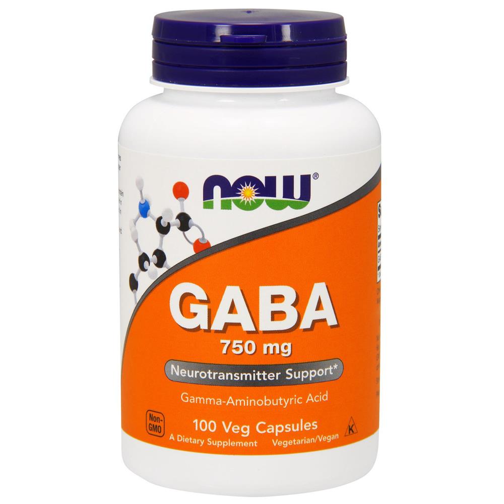 Back Image for Now GABA 750mg Veg Capsules 100's