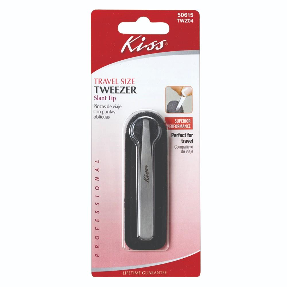 Back Image for Kiss Slant Tip Tweezer Tavel Size