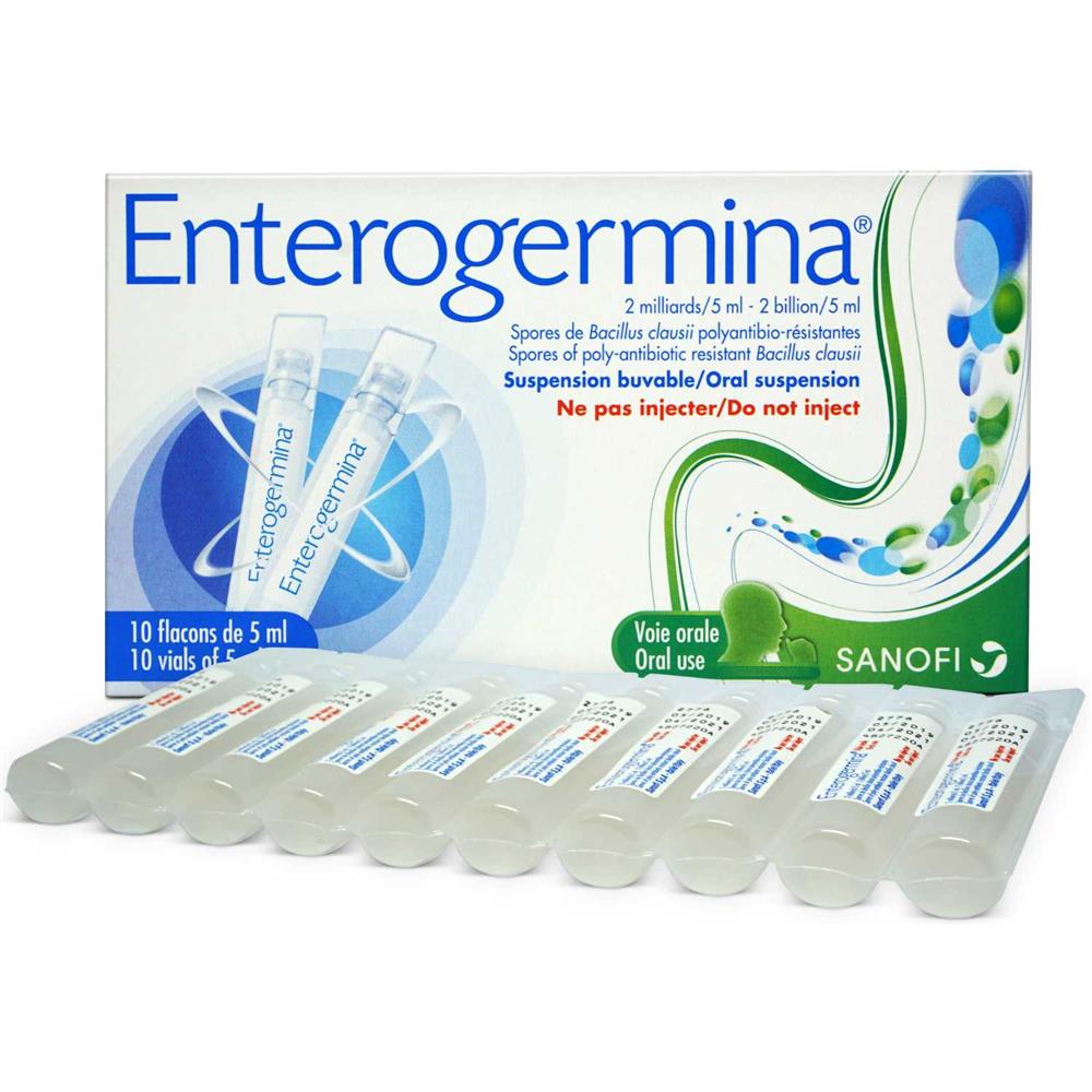 Back Image for Enterogermina Probiotic Oral Suspension 2 Billion/5ml Vials 10's