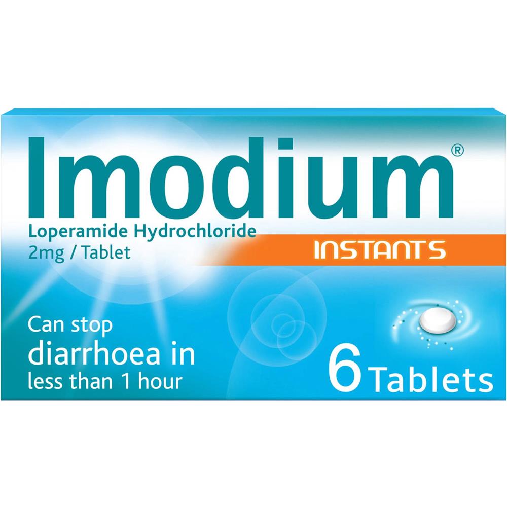 Back Image for Imodium Instants 2mg Tablets 6's