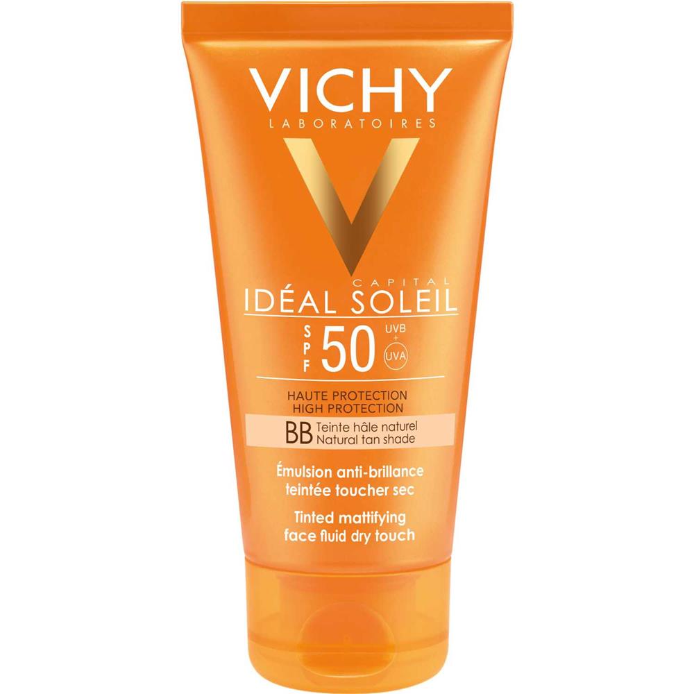 Back Image for Vichy Capital Ideal Soleil BB Tinted Dry Touch Face Fluid SPF 50 50ml