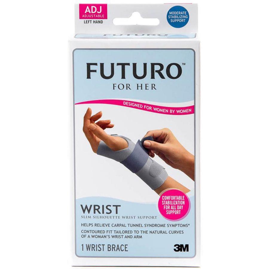Back Image for 3M Futuro Slim Silhouette Wrist Support For Left Hand Adjustable