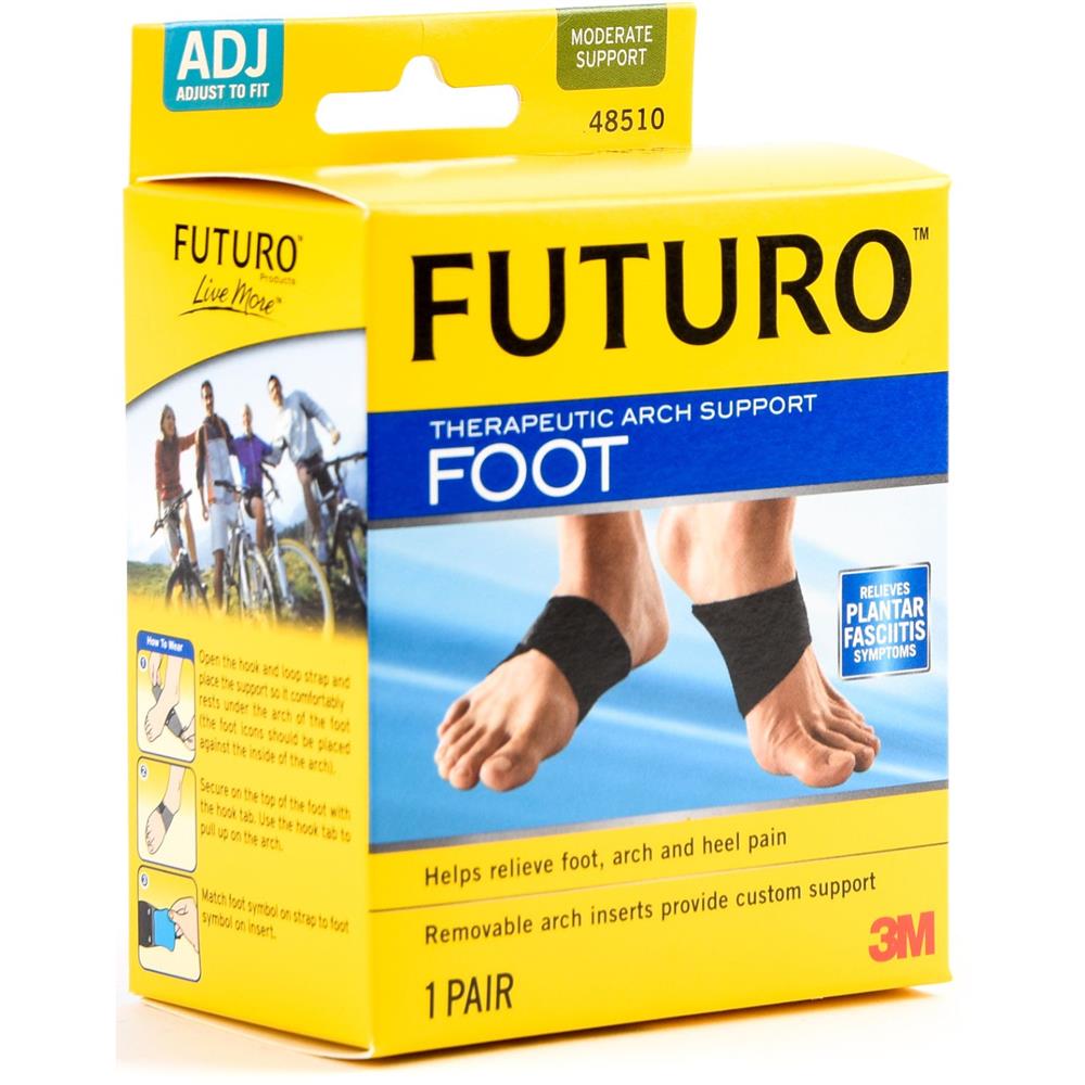Back Image for 3M Futuro Therapeutic Foot Arch Support Adjustable