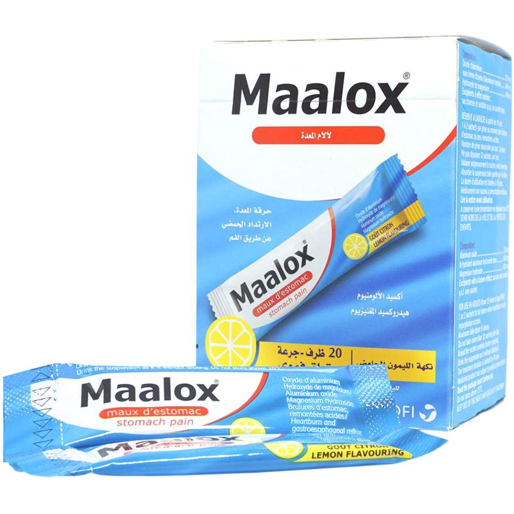 Back Image for Maalox Plus Suspension Sachets 20's
