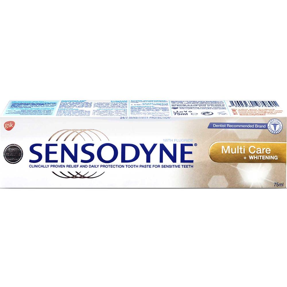 Back Image for Sensodyne Multi Care+Whitening Toothpaste 75ml