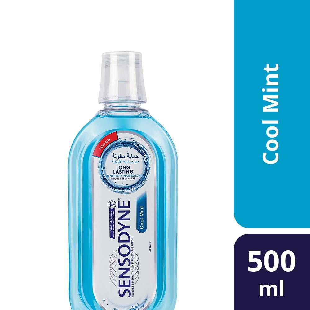 Back Image for Sensodyne Cool Mint Mouthwash 500ml