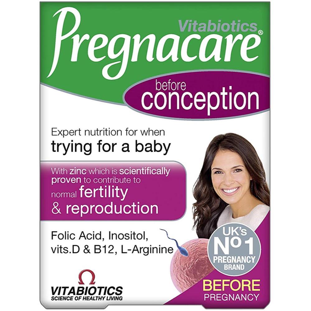 Back Image for Vitabiotics Pregnacare Conception Tablets 30's