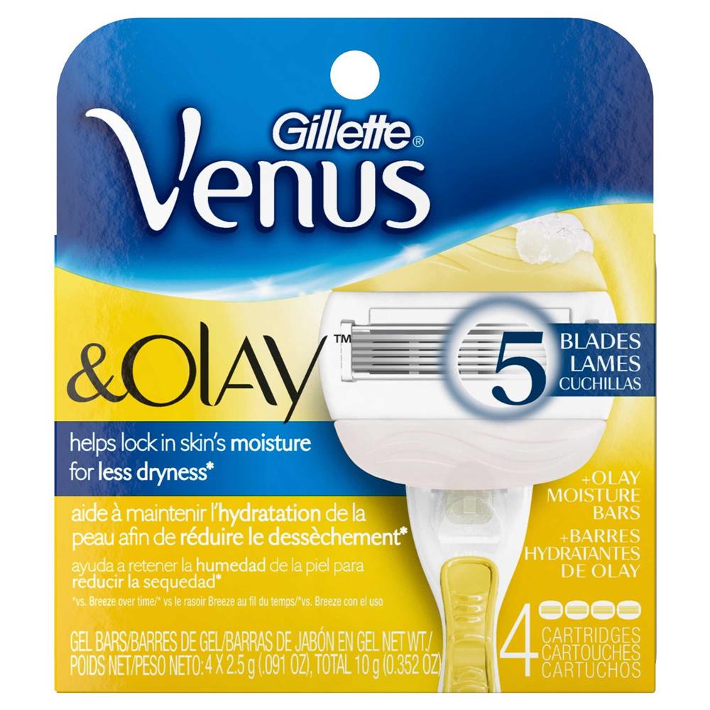 Back Image for Gillette Venus & Olay Women's Razor Blade Refills 4's