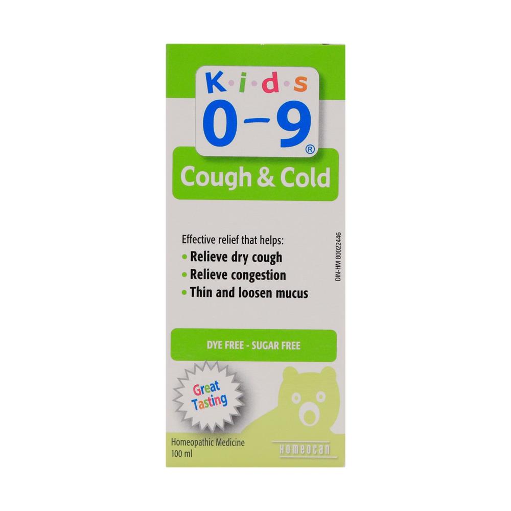 Back Image for Homeocan Kids 0-9 Cough & Cold Herbal Syrup 100ml