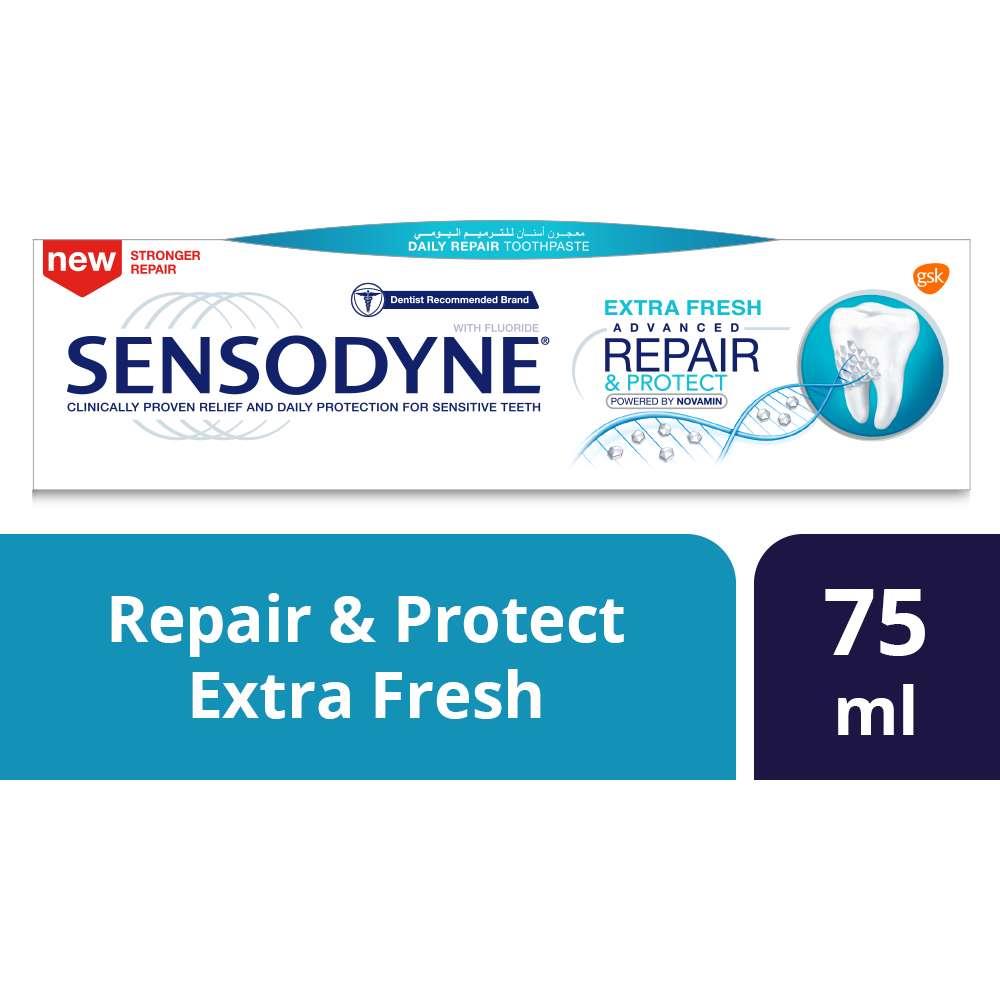 Back Image for Sensodyne Advanced Repair & Protect Extra Fresh Toothpaste 75ml