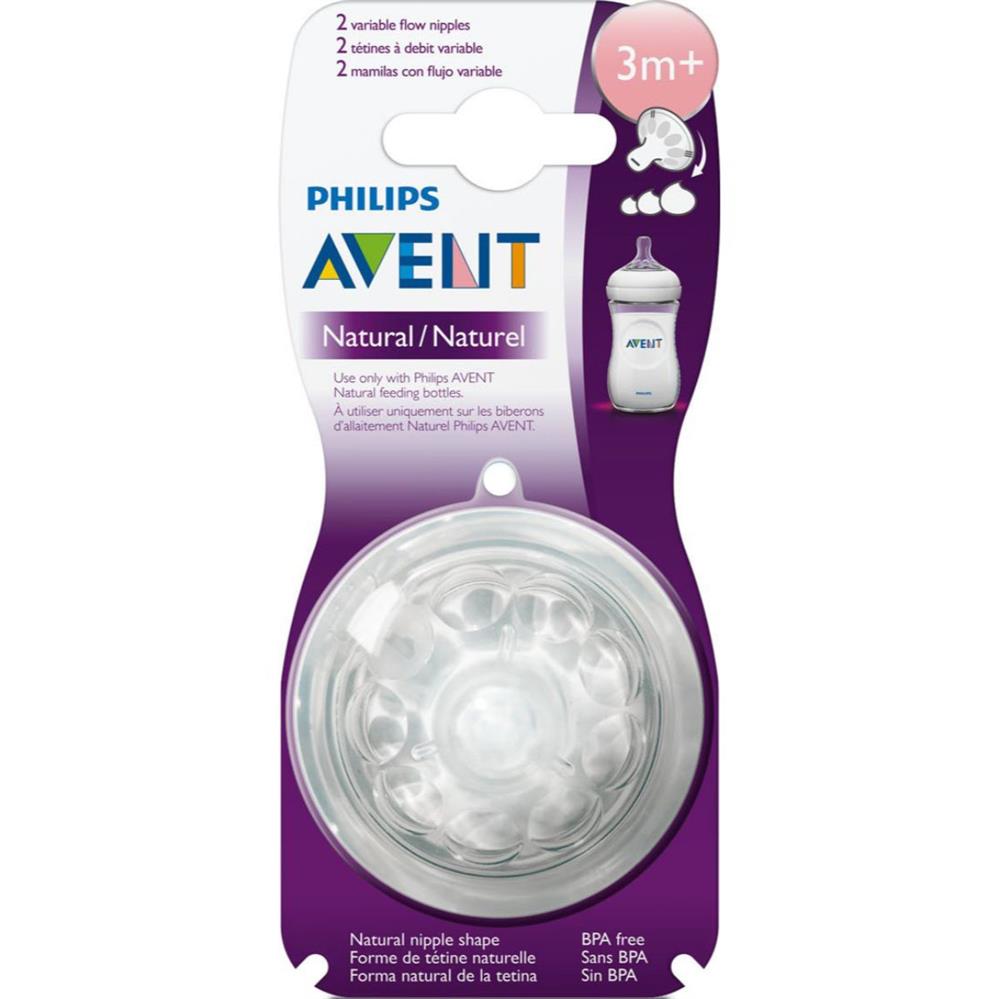 Back Image for Philips Avent Variable Flow Natural Nipple 2's