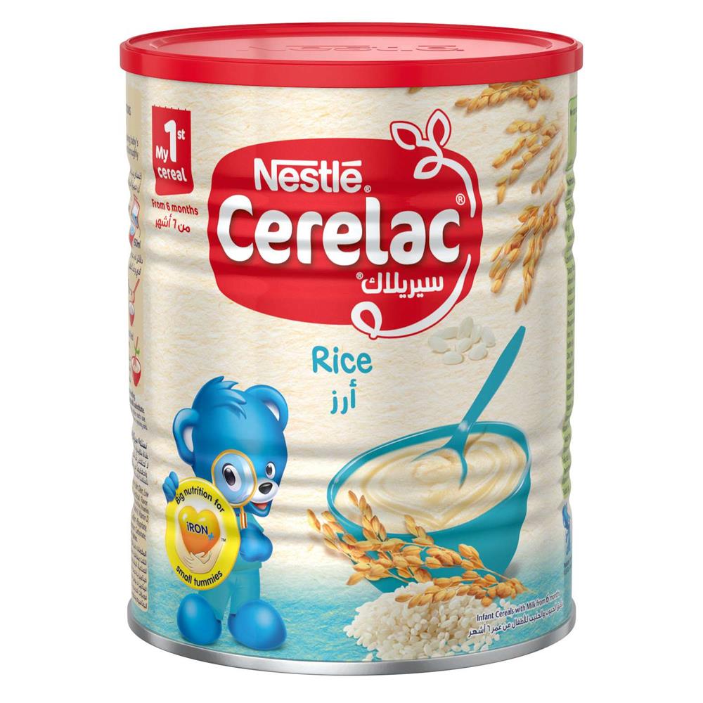Back Image for NESTLE CERELAC Infant Cereals with iRON+ RICE 400g Tin