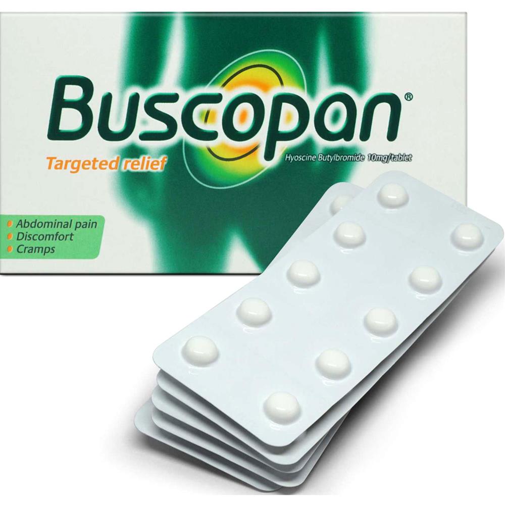 Back Image for Buscopan 10mg Tablets 50's