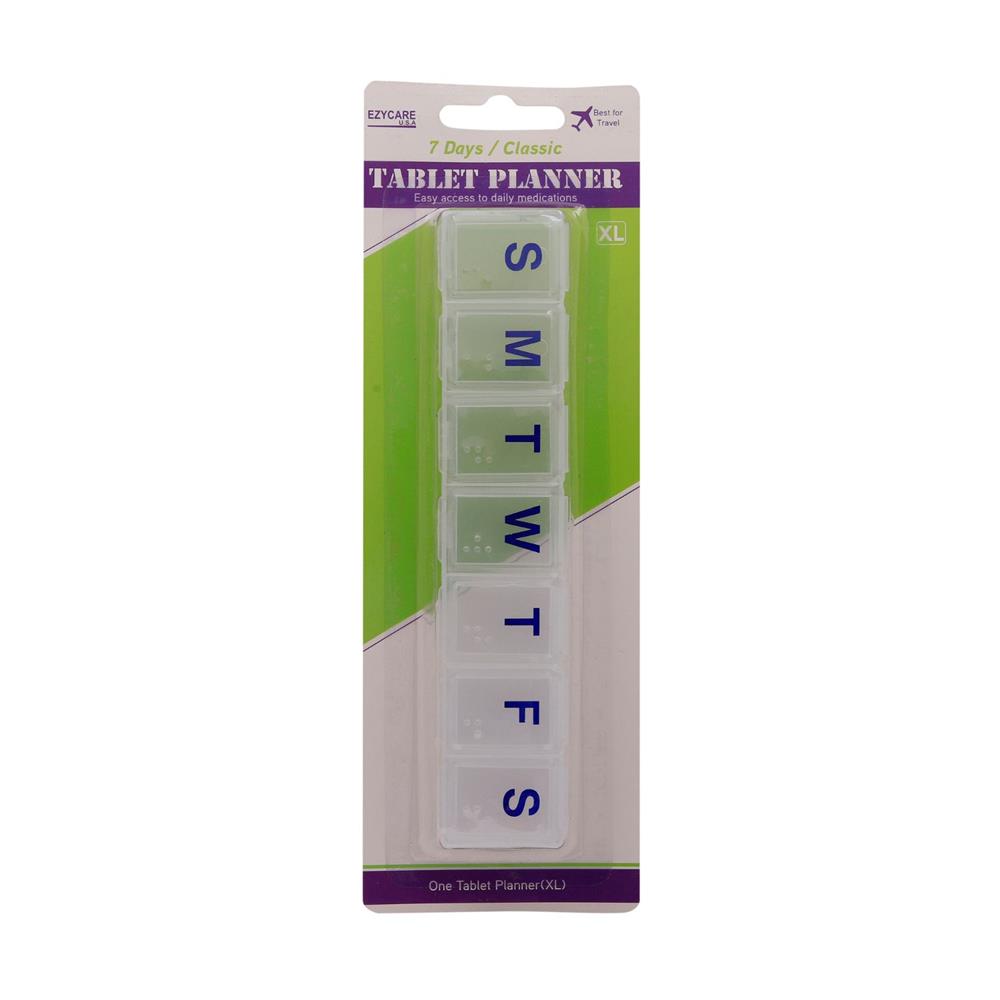 Back Image for Ezycare 7 Days Classic Tablet Planner Extra Large