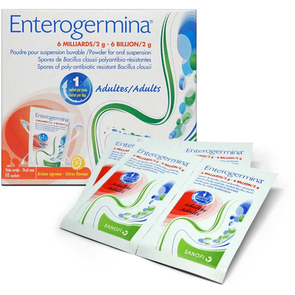 Back Image for Enterogermina Probiotic 6 Billion Sachets 10's