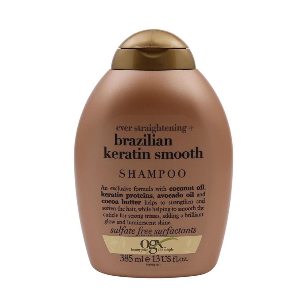 Back Image for Ogx Brazilian Keratin Smooth Shampoo 385ml