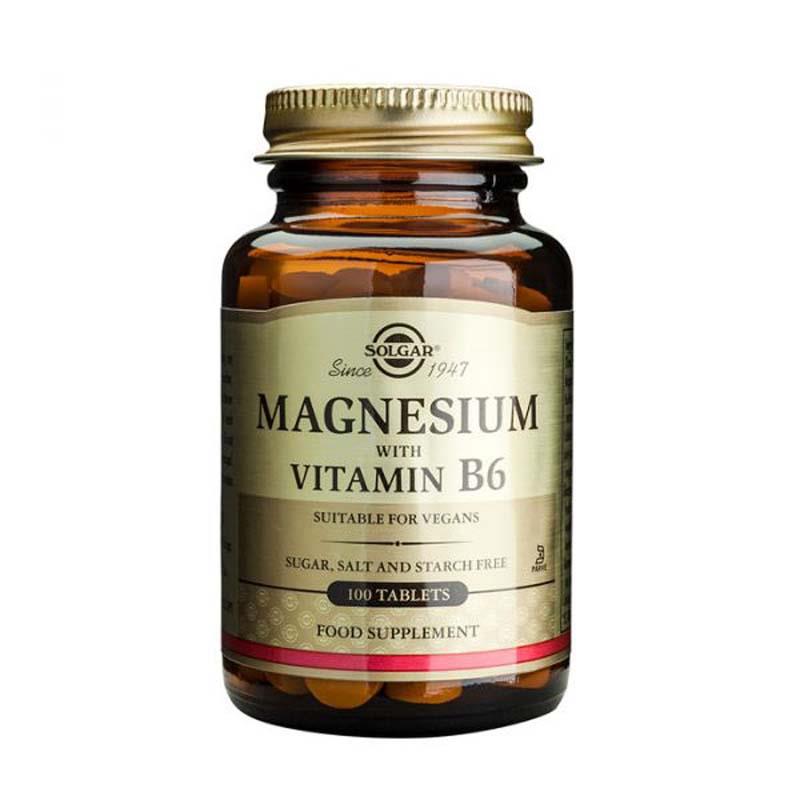 Back Image for Solgar Magnesium With Vitamin B6 Tablets 100's