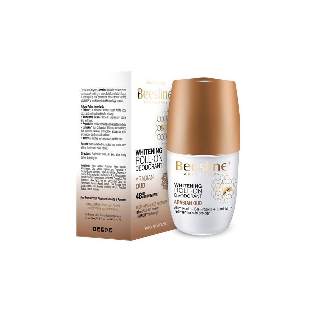 Product Image for Beesline Whitening Roll-On Deodorant Arabian Oud 50ml