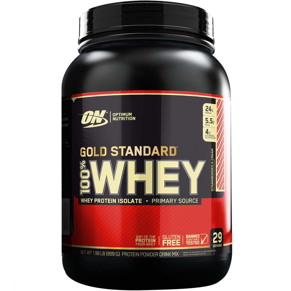 Product Image for Optimum Nutrition Gold Standard 100% Whey Strawberry 909g