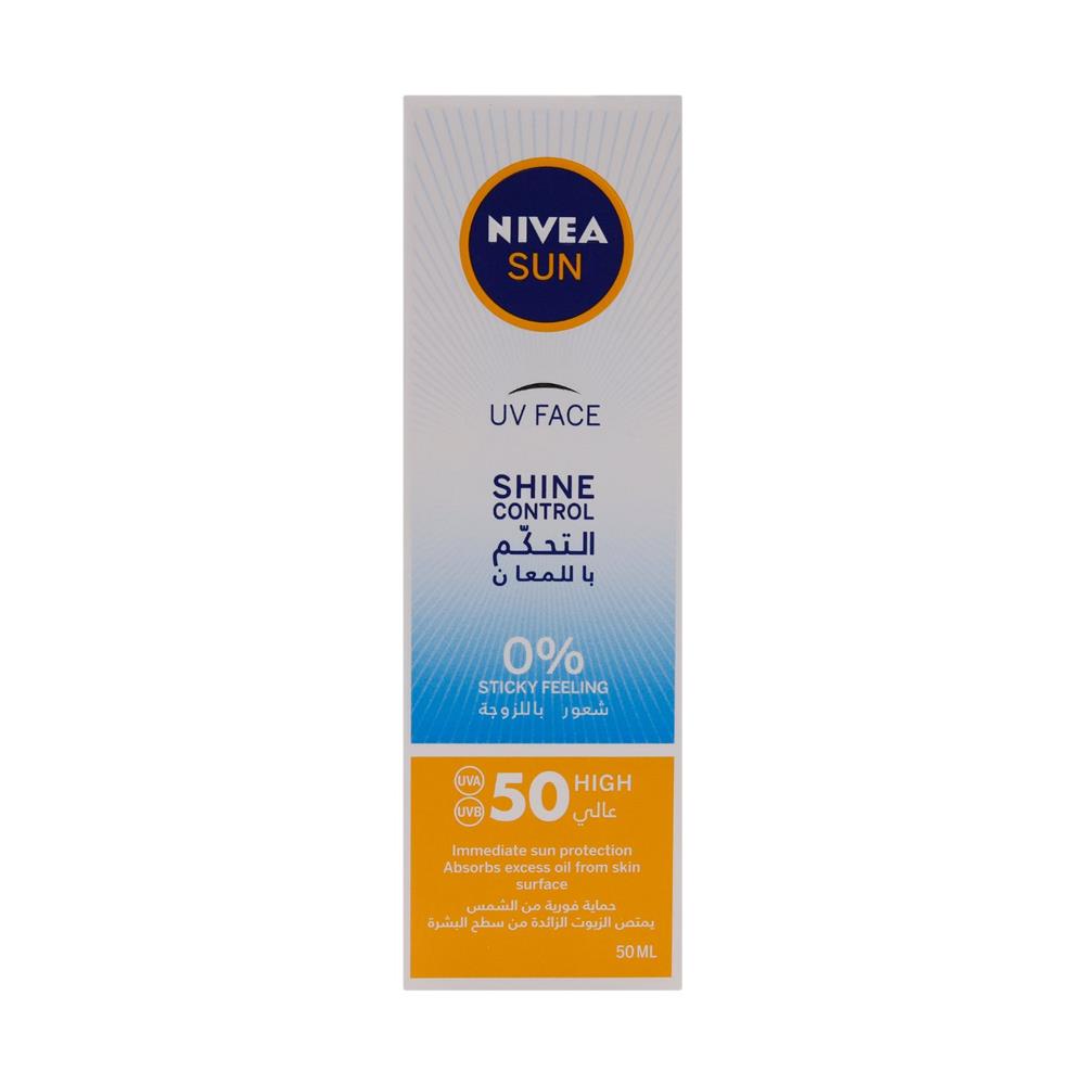 Back Image for Nivea Sun UV Face Shine Control SPF50 Cream 50ml