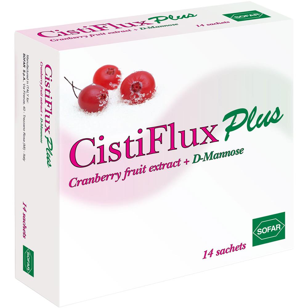 أكياس بودرة سيستيفلوكيس Cistiflux  بلس 14 حبة