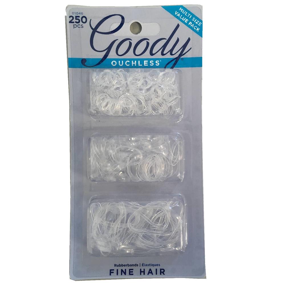 Back Image for Goody Ouchless Multi Clear Ponyband Elastics 250's