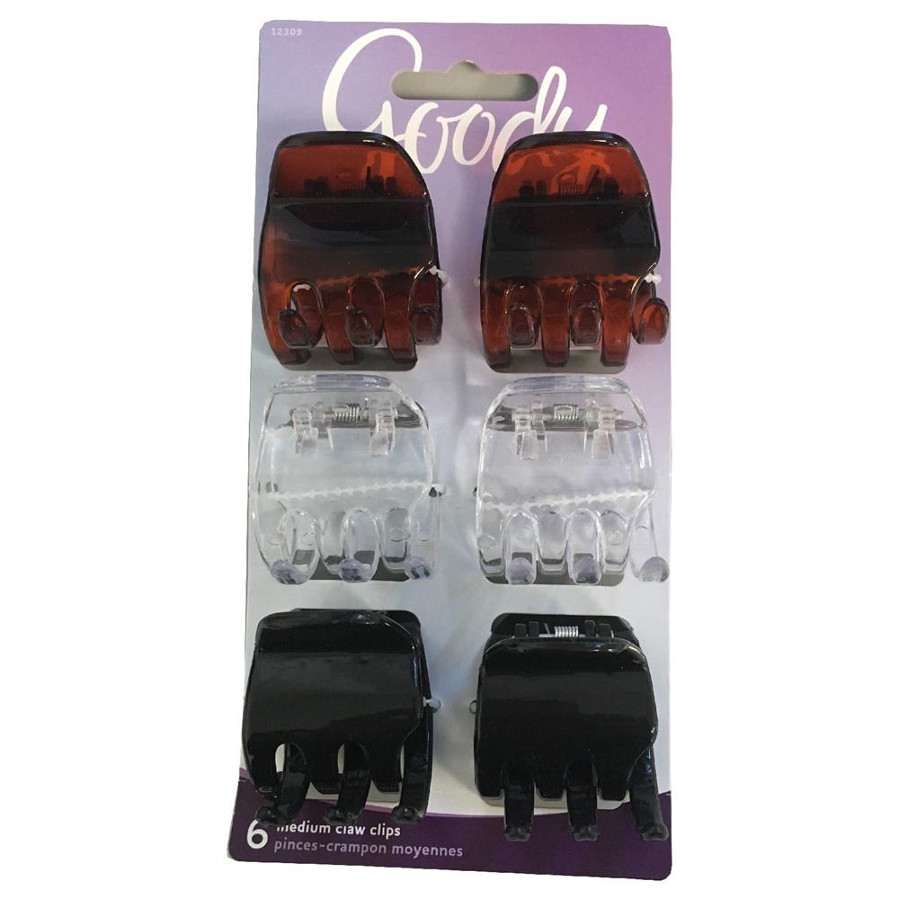 Back Image for Goody Classics Half Claw Clip 6's
