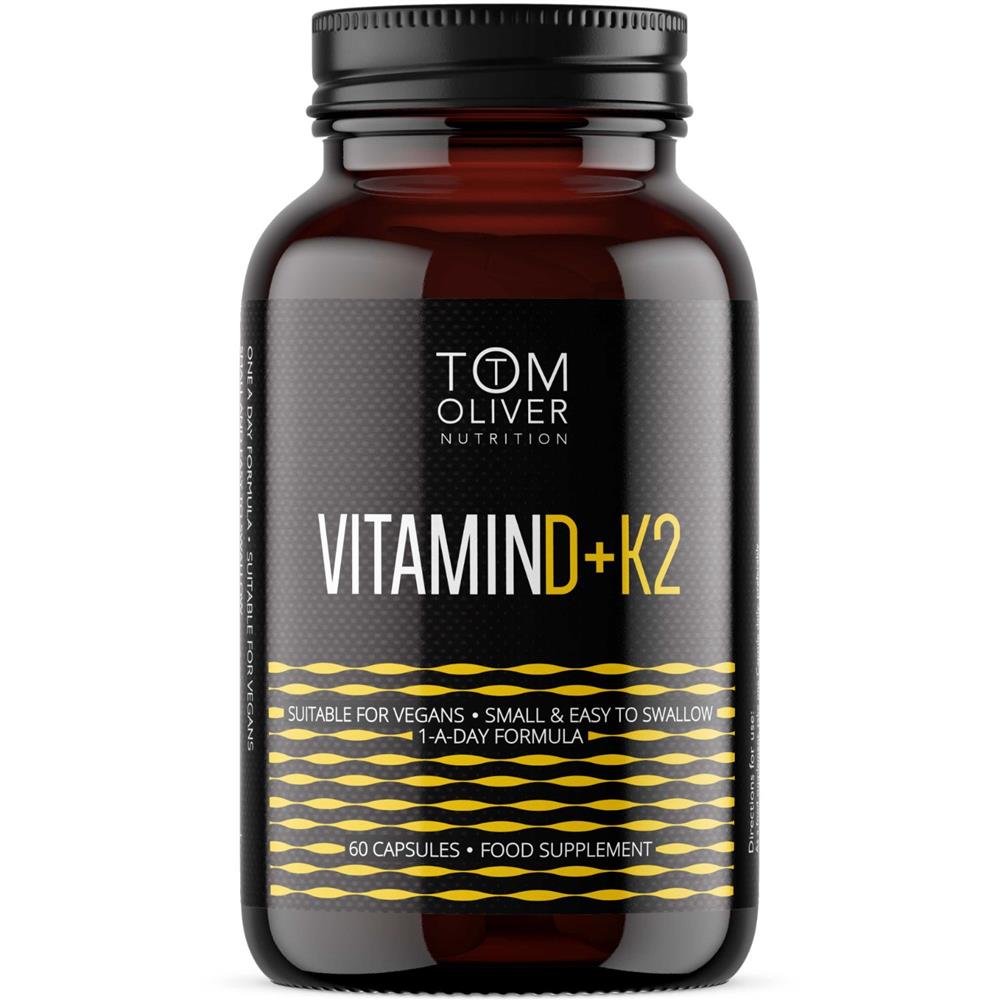 Back Image for Tom Oliver Vitamin D + K2 Tablets 60's