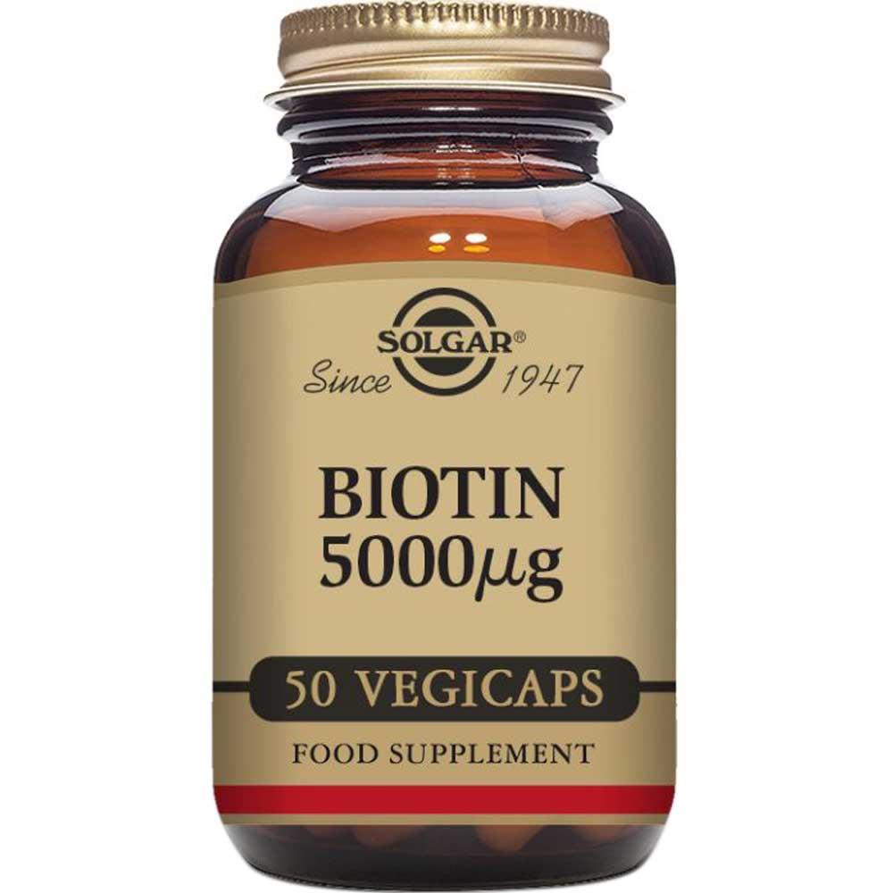 Solgar Biotin 5000 MCG Vegetable Capsules 50's
