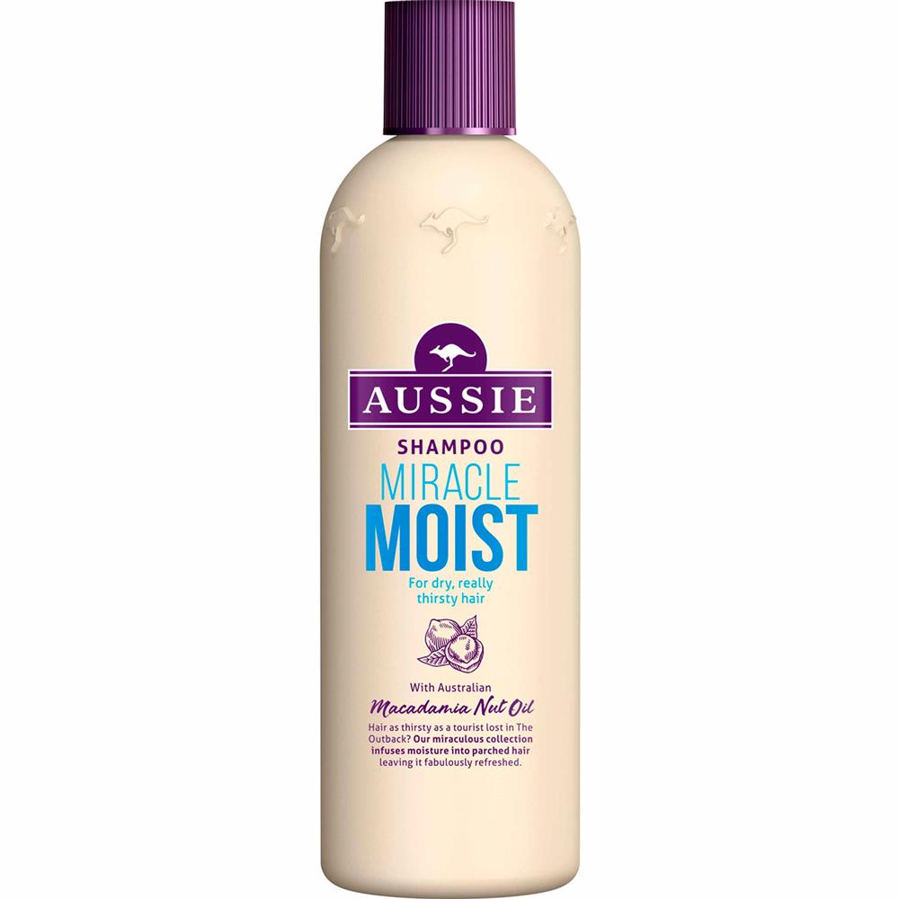 Aussie Miracle Moist Shampoo For Thirsty Dry Hair 300ml