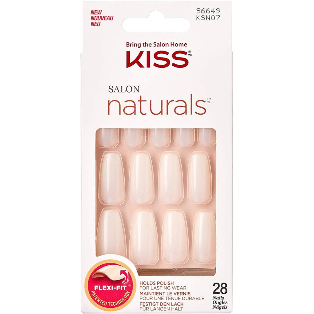 Product Image for Kiss Salon Naturals Coffin Shape Long