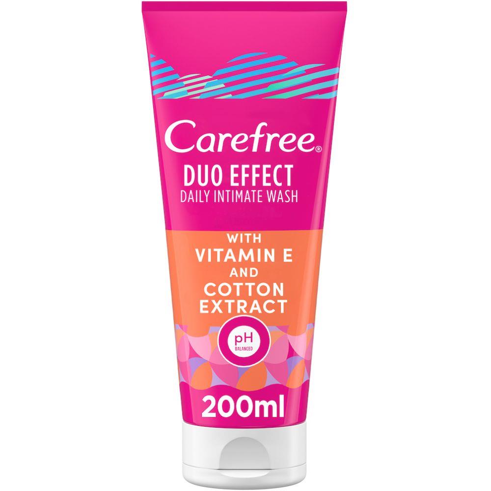 Carefree Daily Intimate Wash Duo Effect With Vitamin E & Cotton Extract 200ml