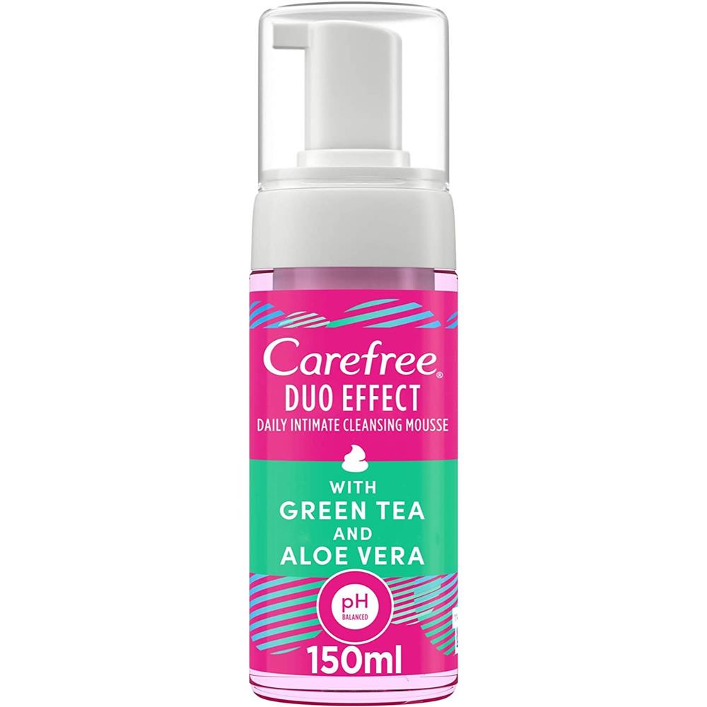 Back Image for Carefree Duo Effect Intimate Foam Green Tea & Aloe Vera 150ml